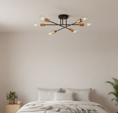 Emibig Figure kattovalaisin musta/kupari